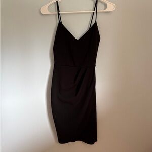 Lulu's Classic Black Mini Dress